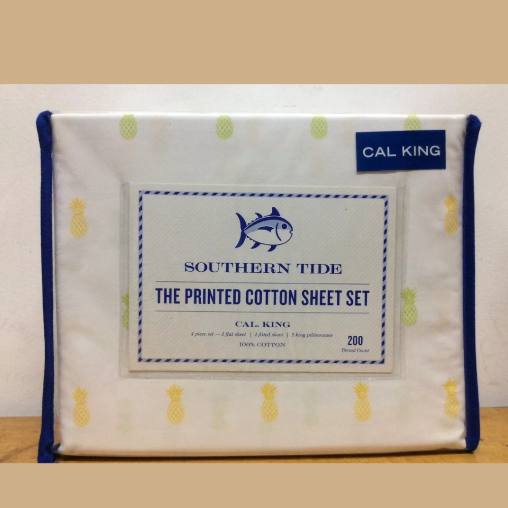 New Southern Tide California King sheet set